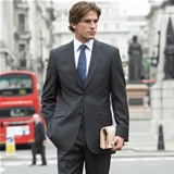 Charcoal Chalk Stripe Two Button Classic Suit