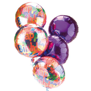 Helium Birthday Balloon Bouquet