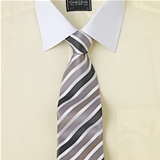 Cream White Collar and Cuff Shirt