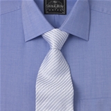 Navy Herringbone Shirt