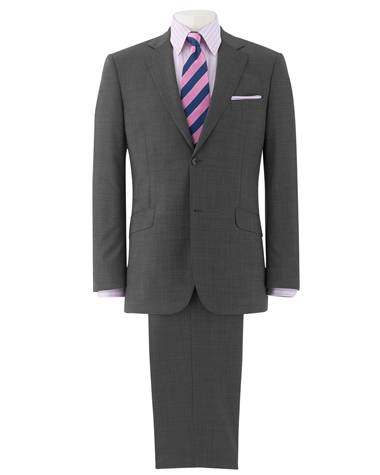 Grey Birdseye Classic Fit Suit