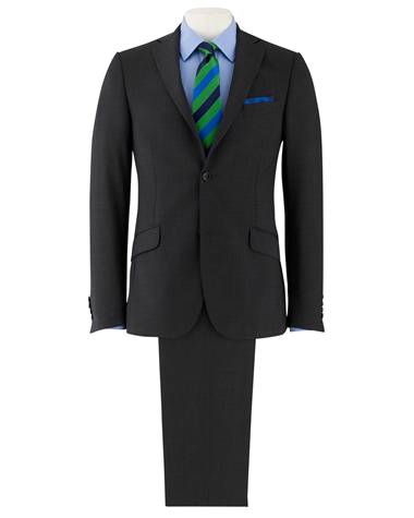 Grey Pindot Slim Fit Suit