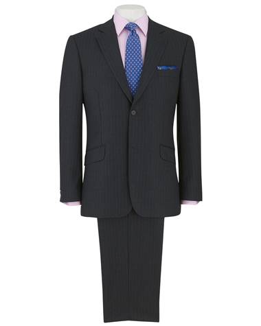 Grey Stripe Classic Fit Suit