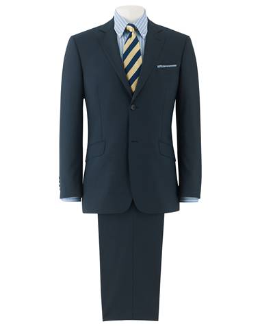 Navy Micro Check Classic Fit Suit